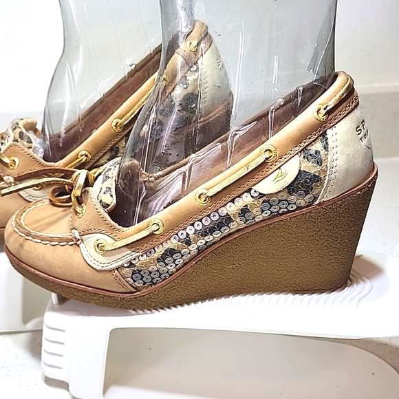 Sperry Top Sider Leather Women's Wedges Size 7 1/2 - Picture 4 of 13